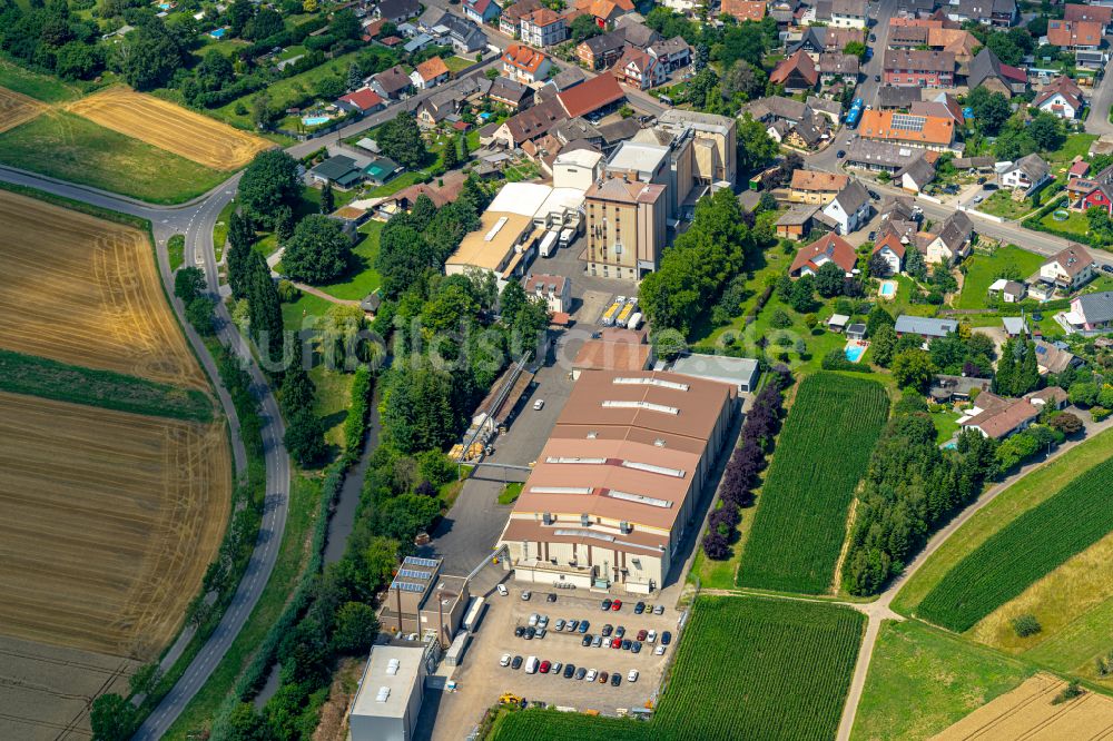 Luftaufnahme Hugsweier - Rubin Mühle, Großmühle in Hugsweier im Bundesland Baden-Württemberg, Deutschland