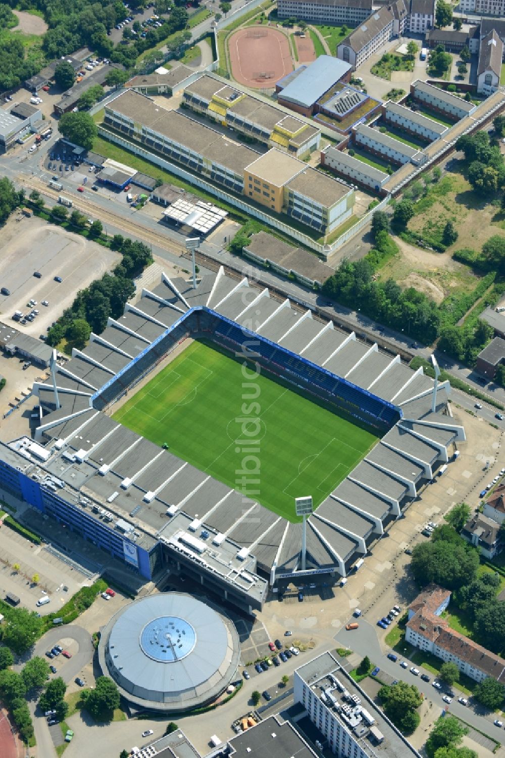 Luftbild Bochum - Ruhrstadion / Rewirpowerstadion Bochum im Bundesland Nordrhein-Westfalen