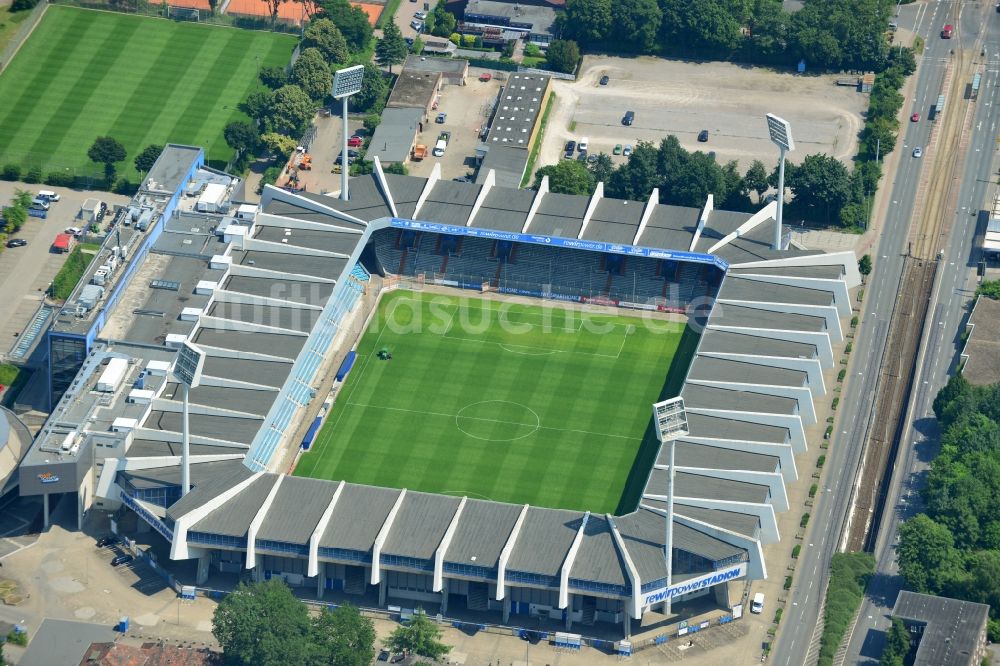 Luftaufnahme Bochum - Ruhrstadion / Rewirpowerstadion Bochum im Bundesland Nordrhein-Westfalen