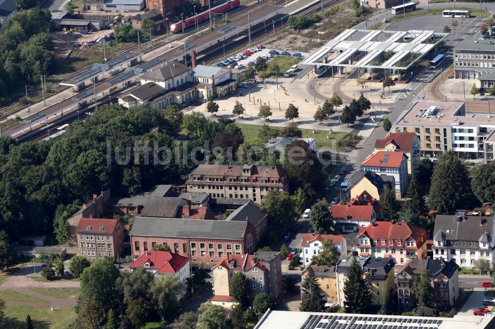 Gotha aus der Vogelperspektive: Ruine des ehemaligen Fabrik - Gebäudes in Gotha im Bundesland Thüringen, Deutschland