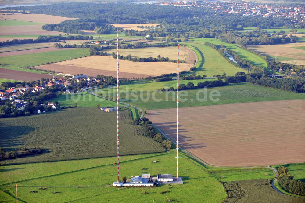 Luftbild Wiederau - Rundfunksender Wiederau