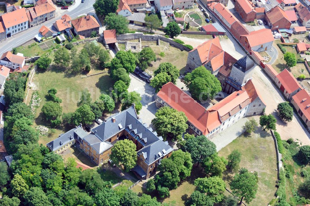 Luftbild Weißensee - Runneburg zu Weißensee in Thüringen