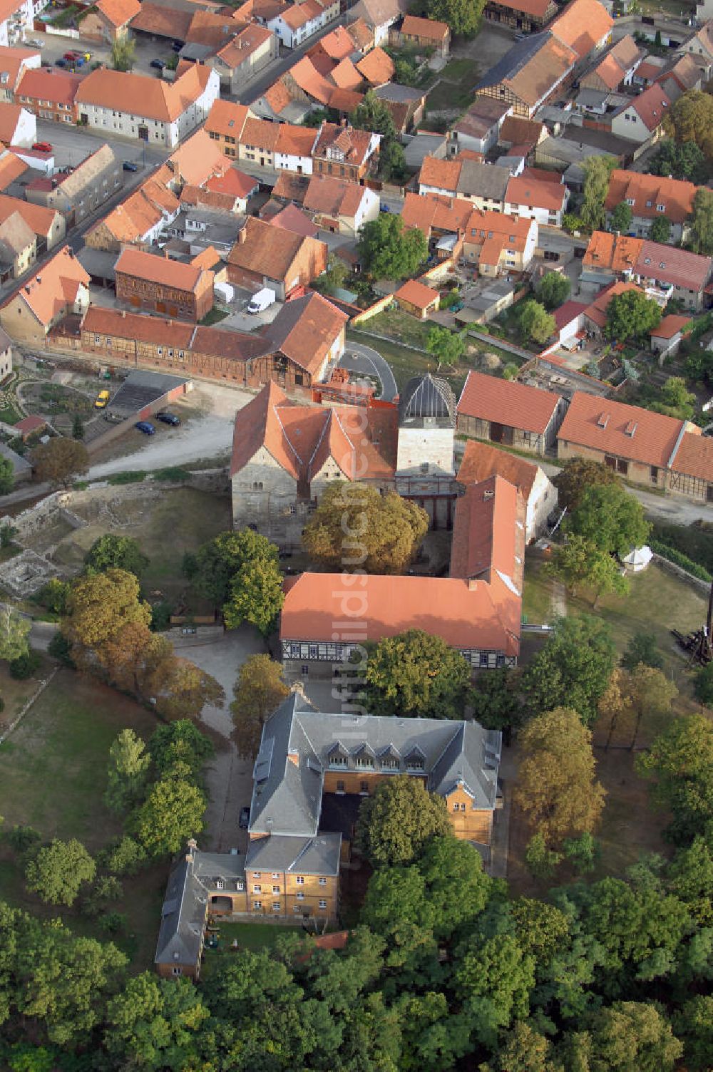 Luftbild Weißensee - Runneburg von Weißensee Thüringen