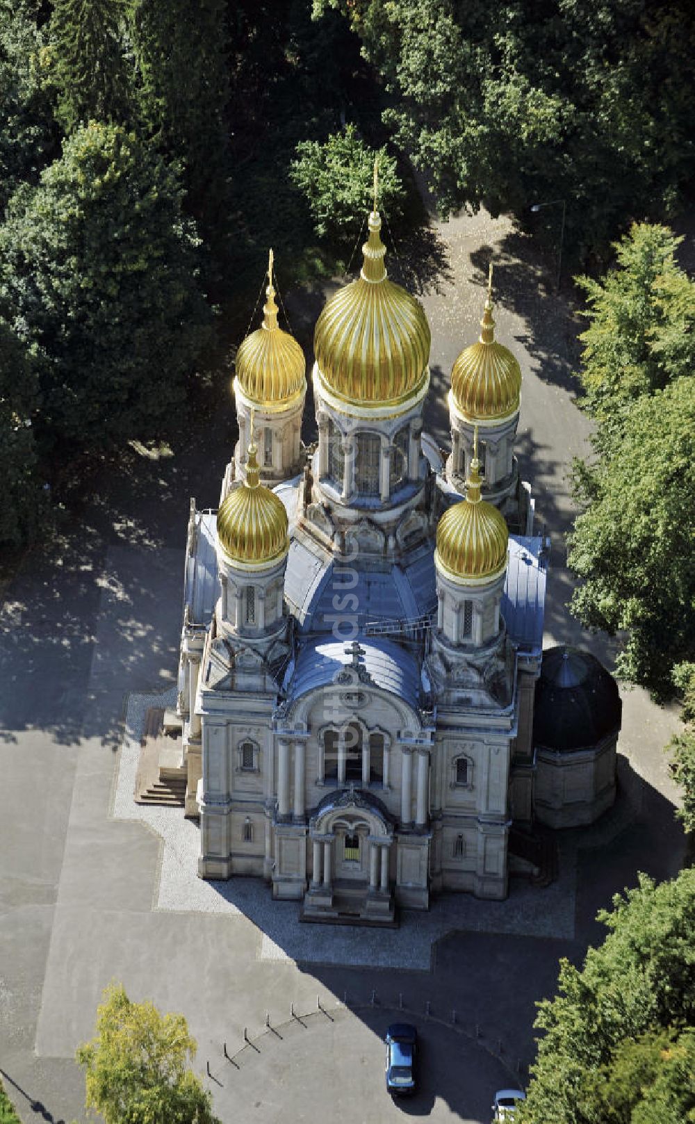 Luftbild Wiesbaden - Russisch-Orthodoxe Kirche Wiesbaden