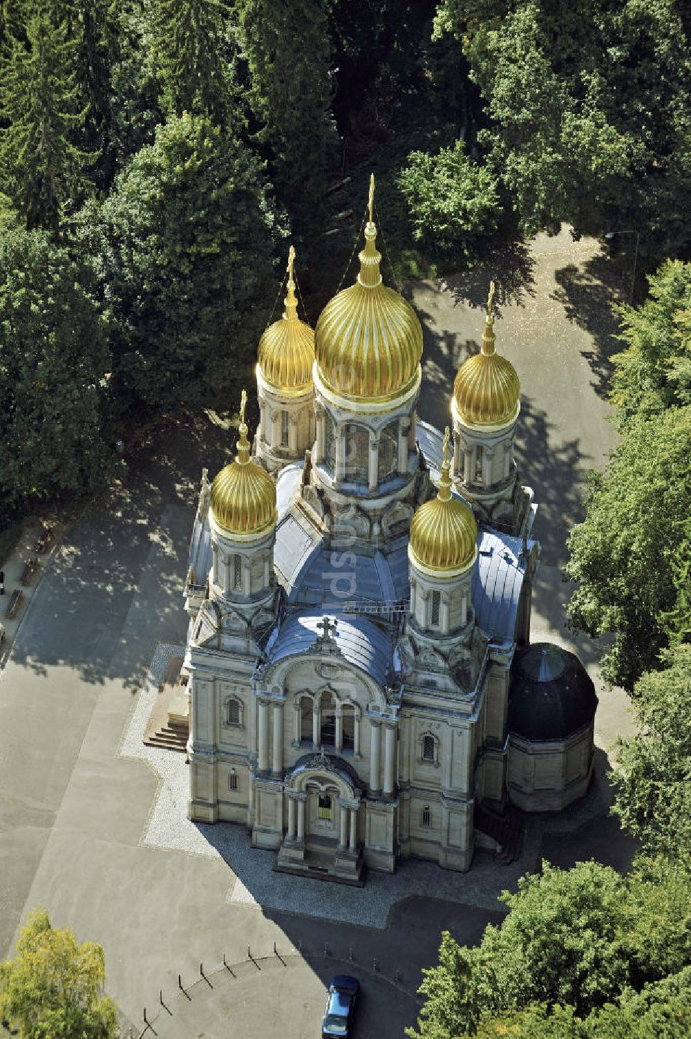 Luftaufnahme Wiesbaden - Russisch-Orthodoxe Kirche Wiesbaden