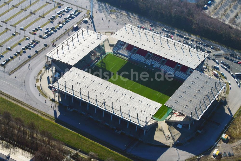 Essen von oben - RWE - Rot-Weiß Stadion in Essen im Bundesland Nordrhein-Westfalen