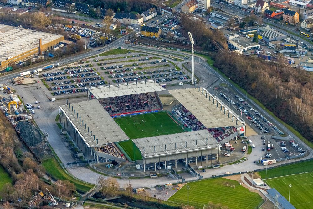 Luftbild Essen - RWE - Rot-Weiß Stadion in Essen im Bundesland Nordrhein-Westfalen