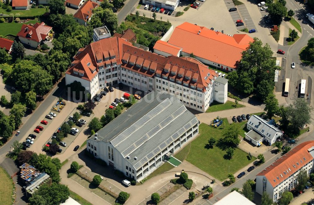 Sömmerda von oben - Ärztehaus in der Franz-Mehring-Straße in Sömmerda im Bundesland Thüringen