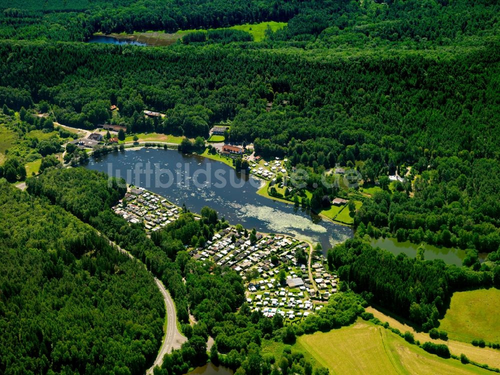 Luftbild Ludwigswinkel - Saarbach und Saarbacherhammer Campingplatz in Ludwigswinkel im Bundesland Rheinland-Pfalz