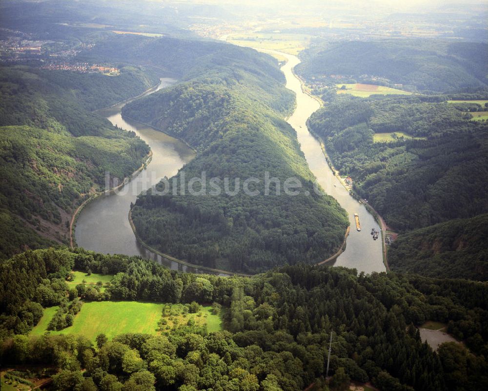 Luftaufnahme Mettlach - Saarschleife bei Mettlach