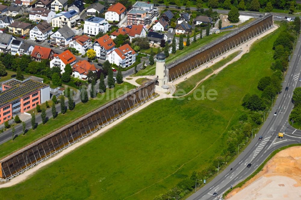 Luftaufnahme Bad Nauheim - Salinen - Bauwerk im Ortsteil Schwalheim in Bad Nauheim im Bundesland Hessen, Deutschland