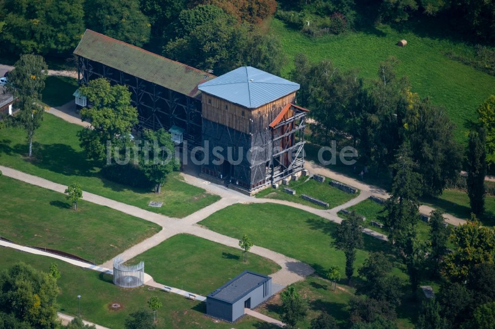 Luftaufnahme Bad Kissingen - Salinen - Bauwerk Untere Saline in Bad Kissingen im Bundesland Bayern, Deutschland