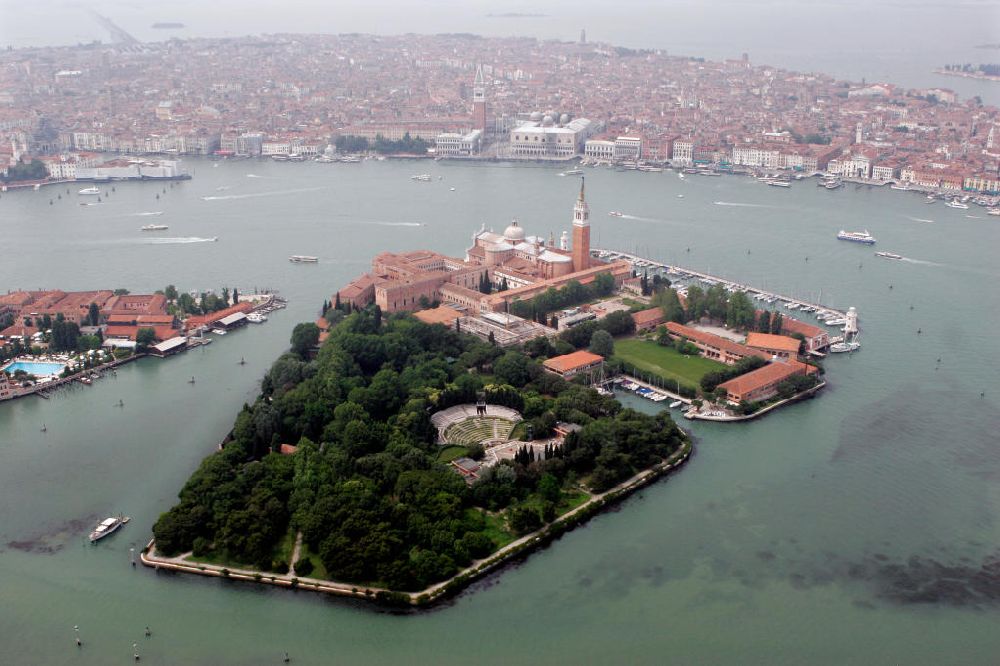 Venedig aus der Vogelperspektive: San Giorgio Maggiore und Dogenpalast Venedig