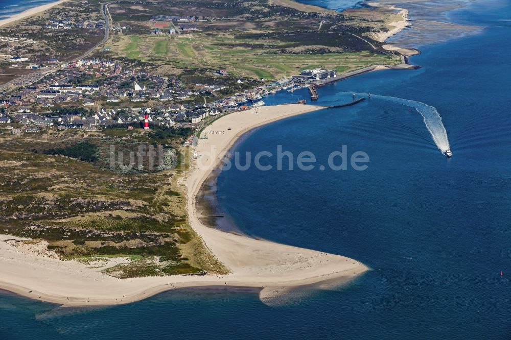 Luftaufnahme Hörnum (Sylt) - Sand- Dünen- Landschaft in Hörnum auf Sylt im Bundesland Schleswig-Holstein, Deutschland