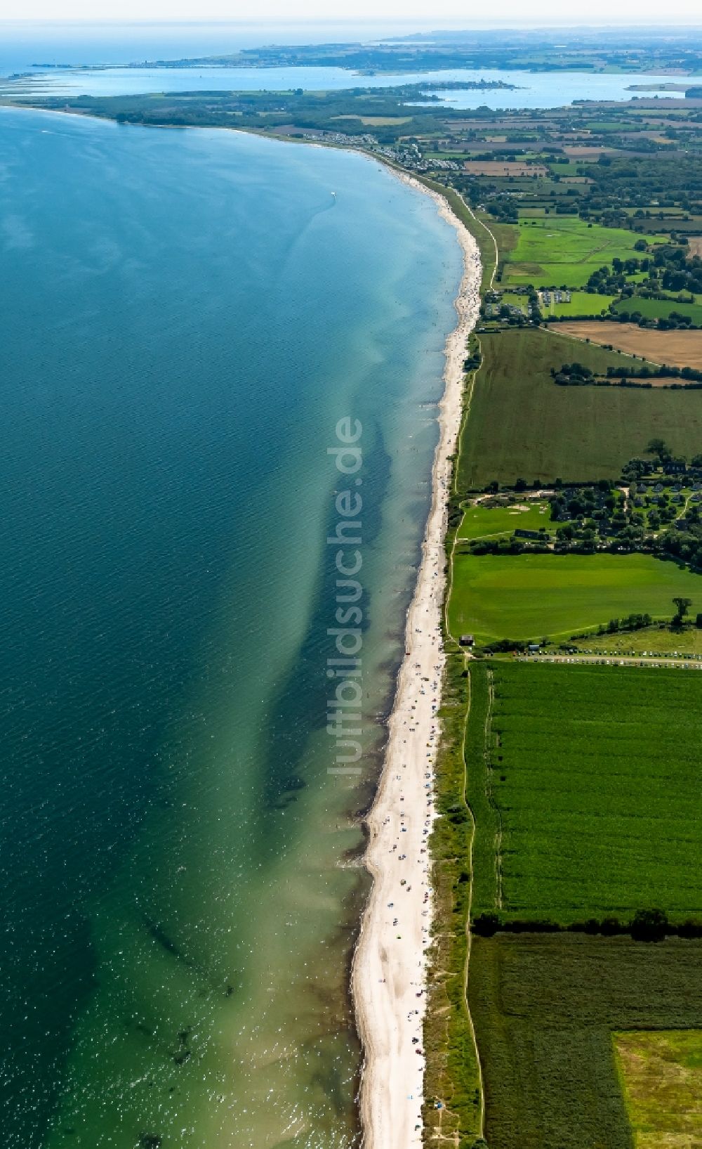 Luftbild Kronsgaard - Sandstrand- Landschaft des Kronsgaard Strand in Kronsgaard im Bundesland Schleswig-Holstein, Deutschland