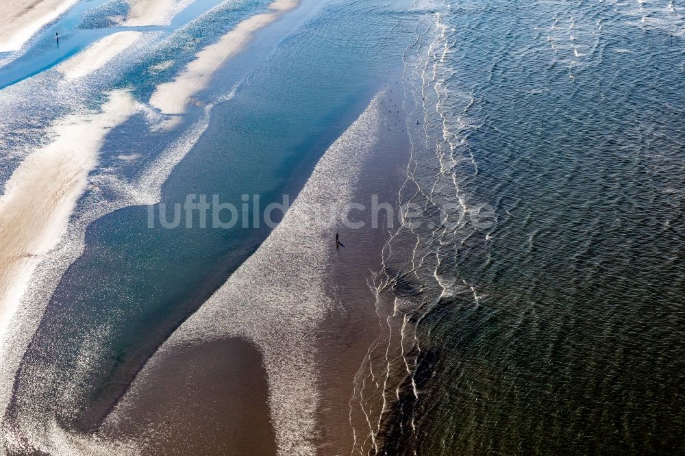 Luftbild Fanö - Sandstrand- Landschaft der Nordsee in Fanö in Region Syddanmark, Dänemark