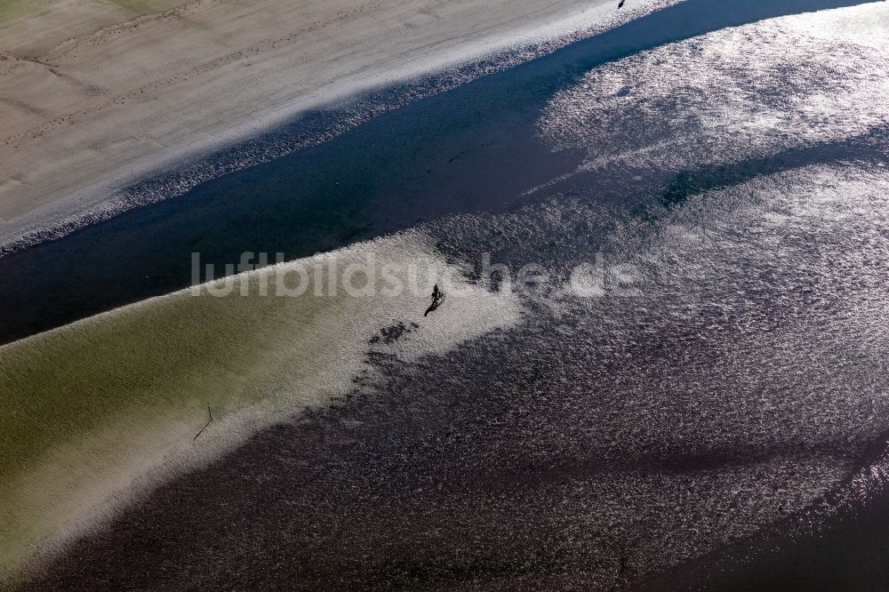 Fanö aus der Vogelperspektive: Sandstrand- Landschaft der Nordsee in Fanö in Region Syddanmark, Dänemark