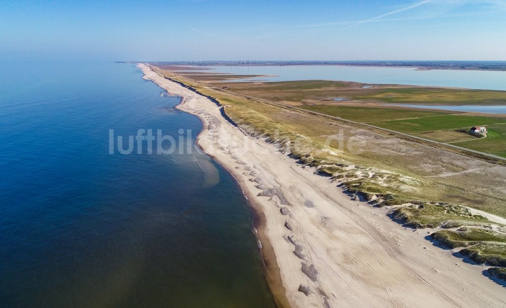 Luftbild Ulfborg - Sandstrand- Landschaft der Nordsee in Ulfborg in Region Midtjylland, Dänemark