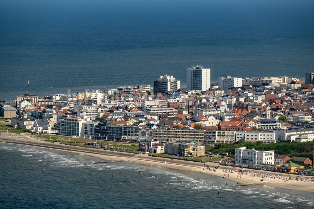Luftbild Norderney - Sandstrand- Landschaft an der Nordsee zur Insel Norderney im Bundesland Niedersachsen
