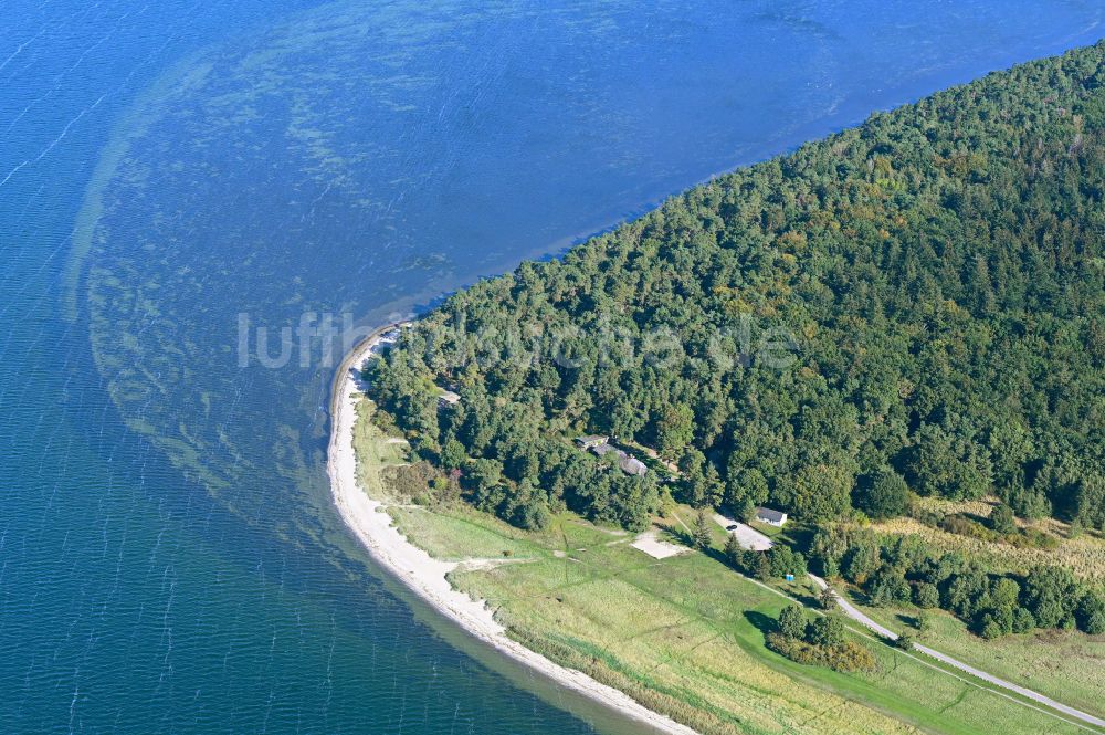 Luftbild Loissin - Sandstrand- Landschaft der Ostsee in Loissin im Bundesland Mecklenburg-Vorpommern, Deutschland
