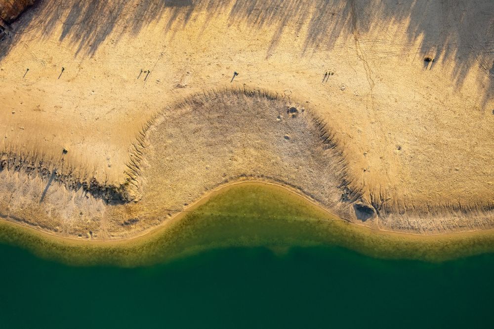 Luftbild Haltern am See - Sandstrand des Silbersee 2 in Haltern am See im Bundesland Nordrhein-Westfalen, Deutschland