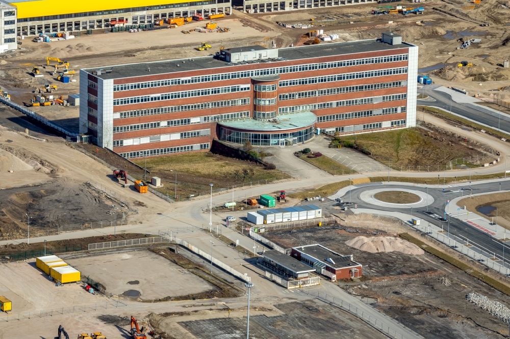 Luftaufnahme Bochum - Sanierung eines Büro- und Geschäftshauses O-Werk in Bochum im Bundesland Nordrhein-Westfalen, Deutschland