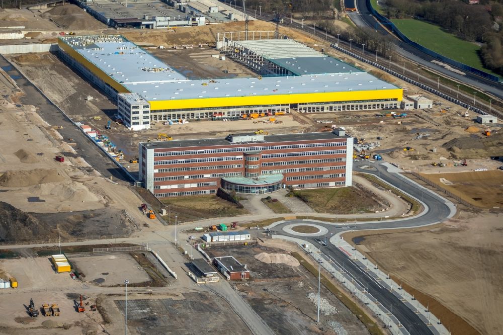 Luftbild Bochum - Sanierung eines Büro- und Geschäftshauses O-Werk in Bochum im Bundesland Nordrhein-Westfalen, Deutschland