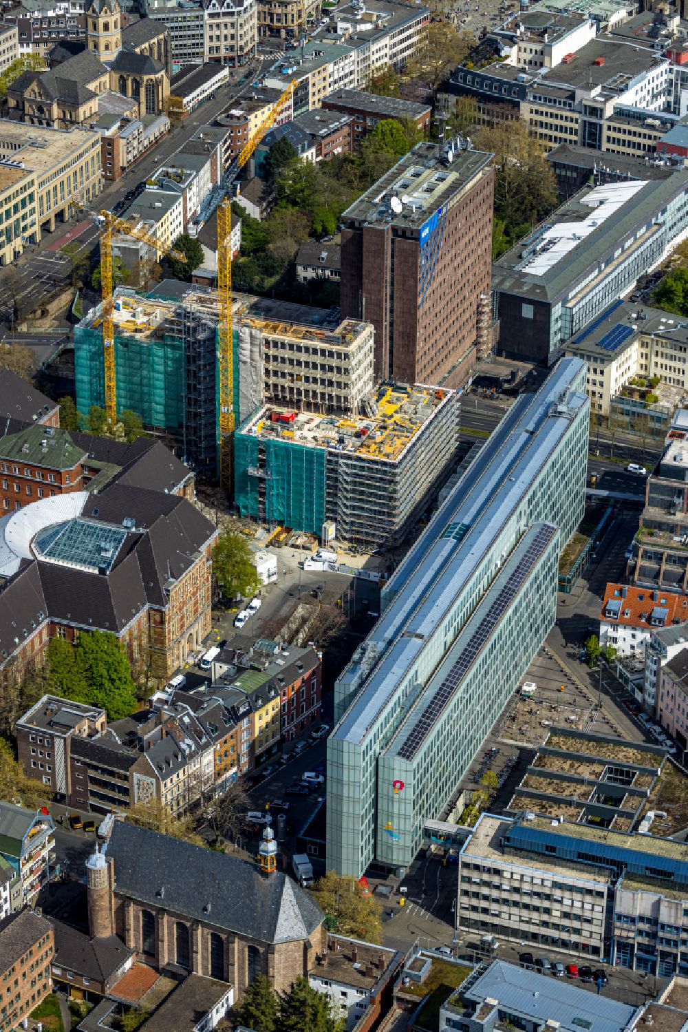 Luftbild Köln - Sanierung eines Gebäudekomplexes WDR-Filmhaus in Köln im Bundesland Nordrhein-Westfalen, Deutschland
