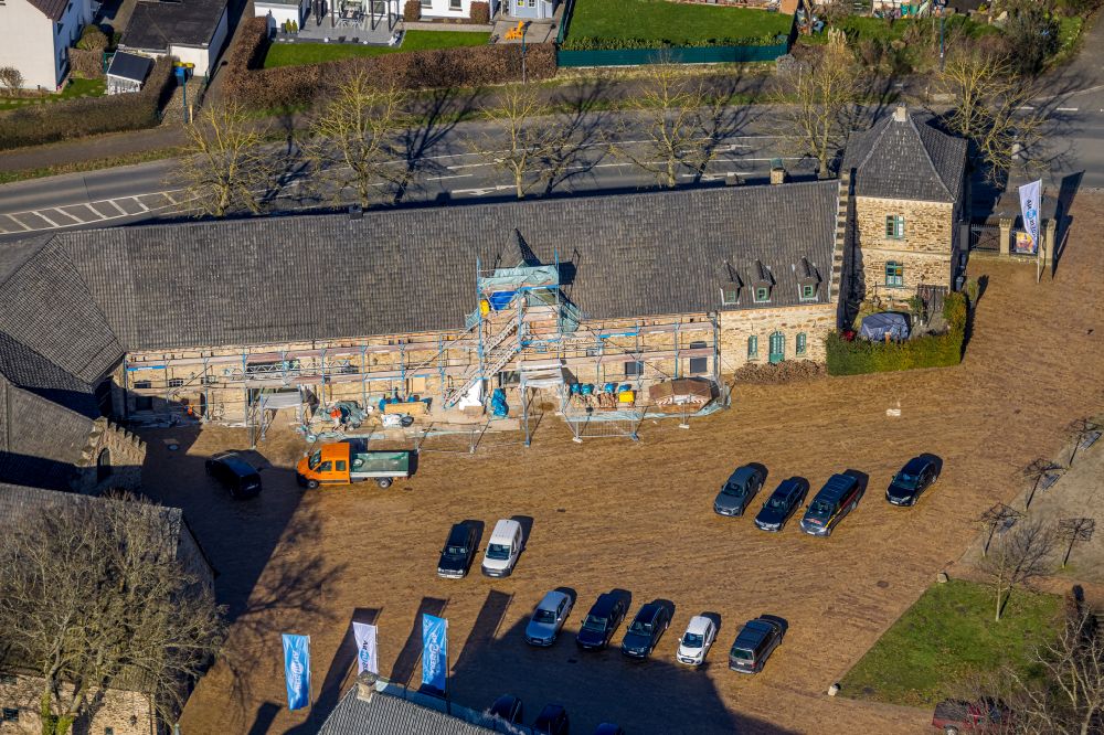 Luftbild Opherdicke - Sanierung eines Gebäudekomplexes des ehemaligen Schafstall am Haus Opherdicke in Opherdicke im Bundesland Nordrhein-Westfalen, Deutschland
