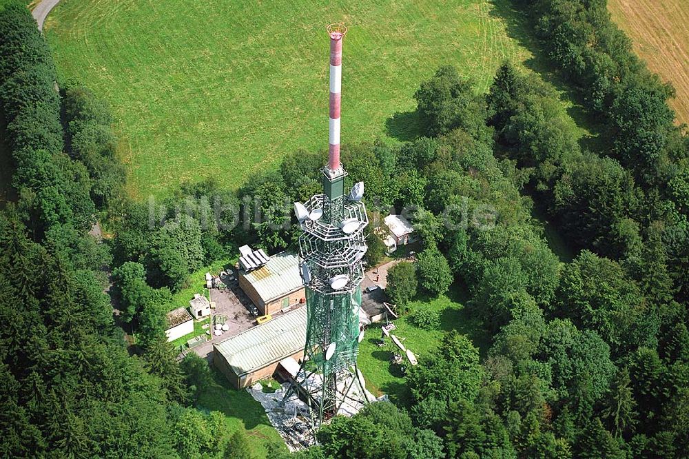 Luftbild Deggendorf - Sanierung des Sendemastes von Deggendorf