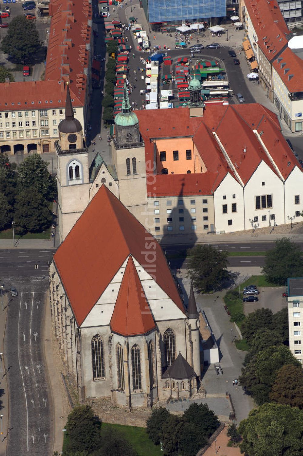 Luftbild Magdeburg - Sankt-Johannis-Kirche Magdeburg