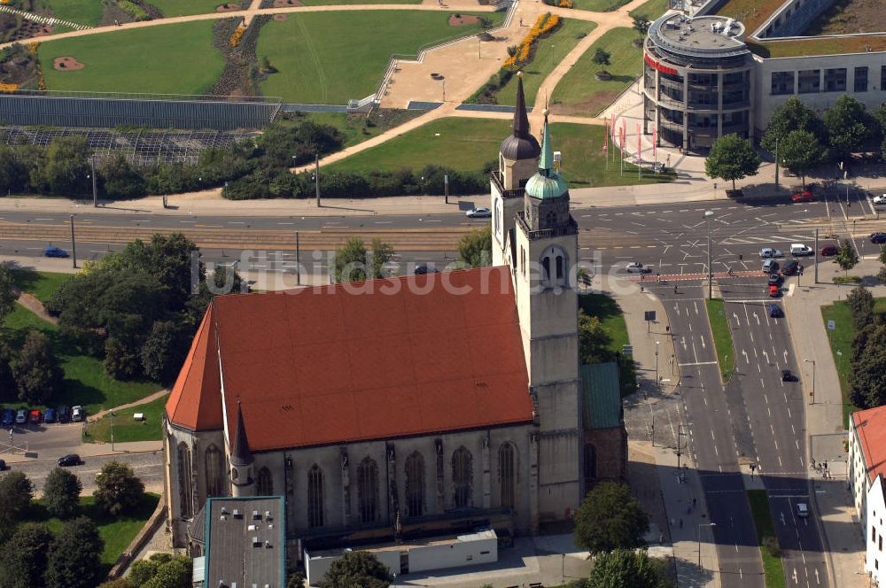 Magdeburg von oben - Sankt-Johannis-Kirche Magdeburg