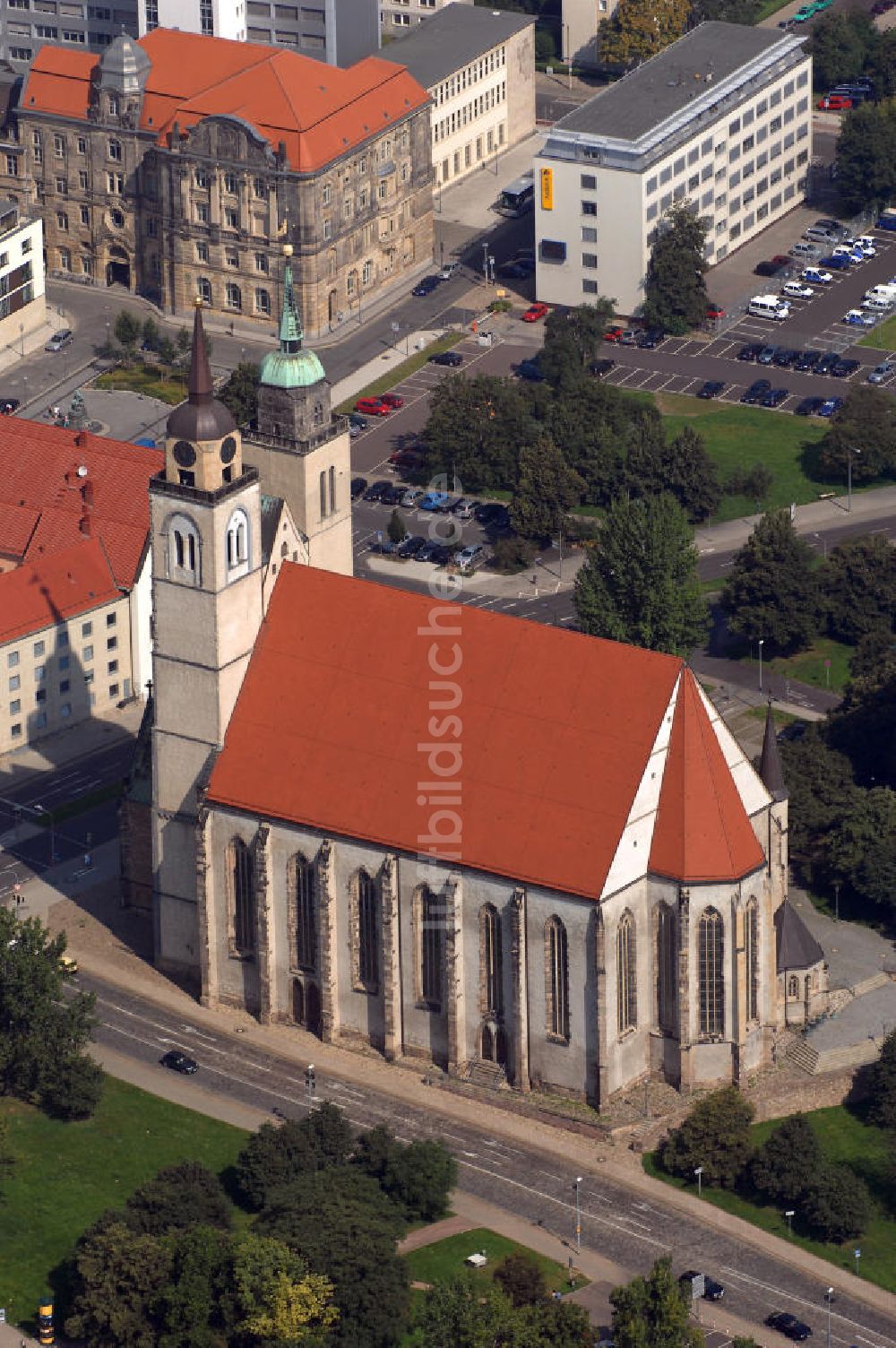 Luftaufnahme Magdeburg - Sankt-Johannis-Kirche Magdeburg