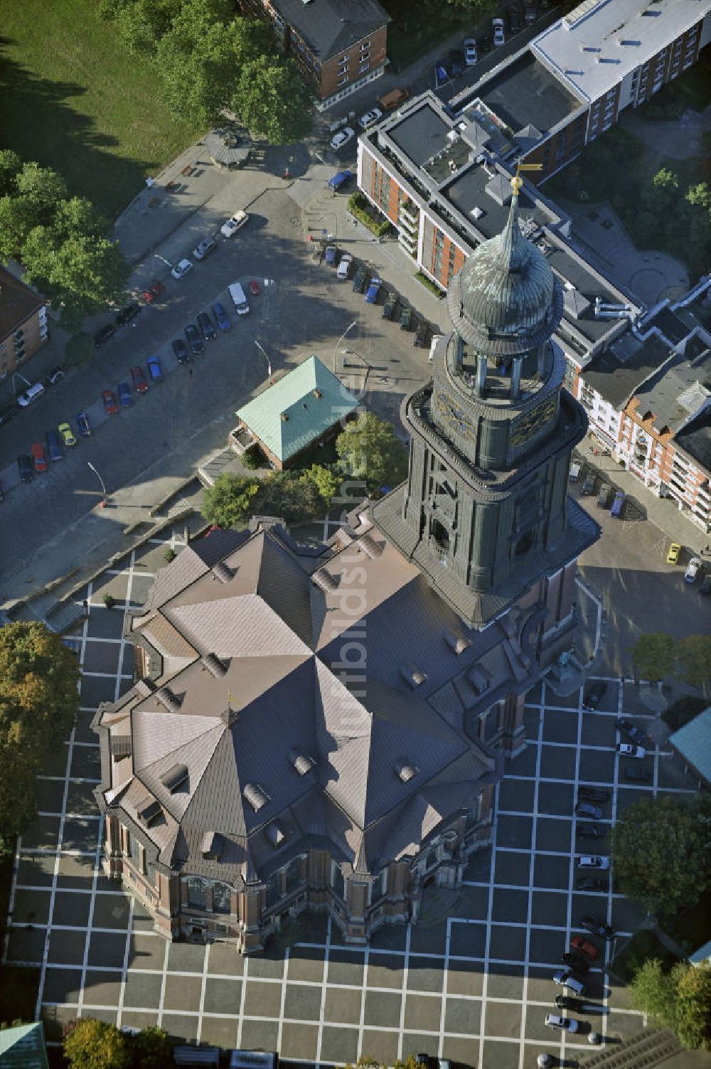 Luftbild Hamburg - Sankt Michaelis-Kirche Hamburg