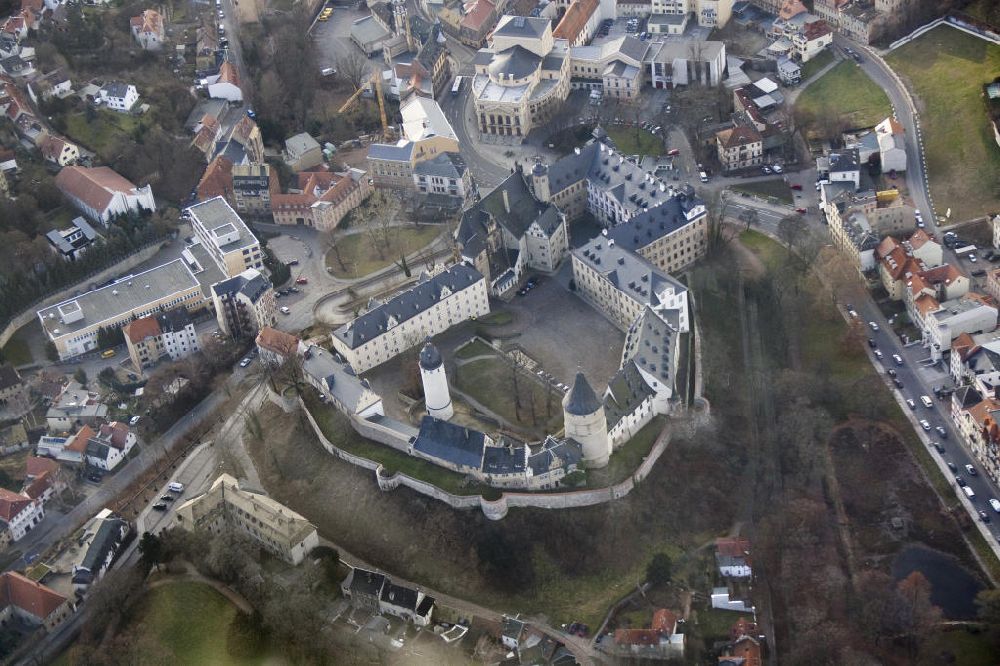 Altenburg von oben - Schloss Altenburg in Thüringen