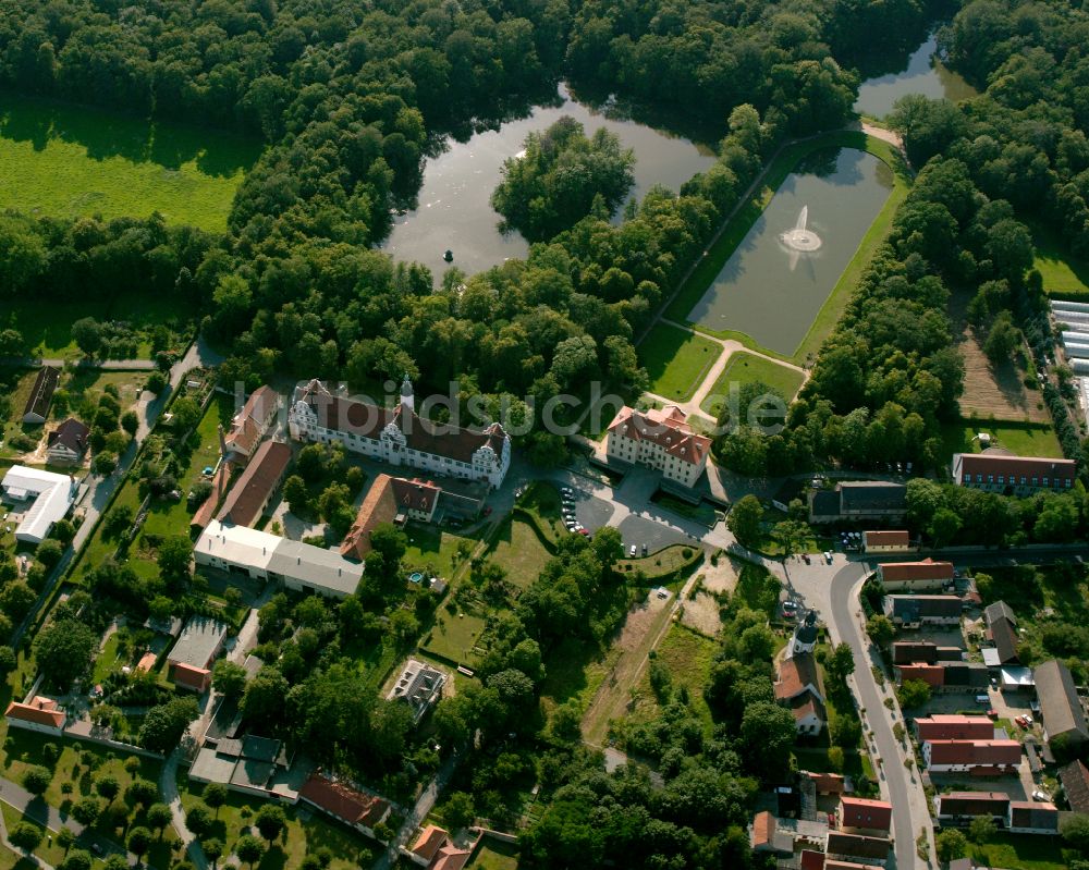 Luftbild Zabeltitz - Schloß - Barockschloss in Zabeltitz im Bundesland Sachsen, Deutschland