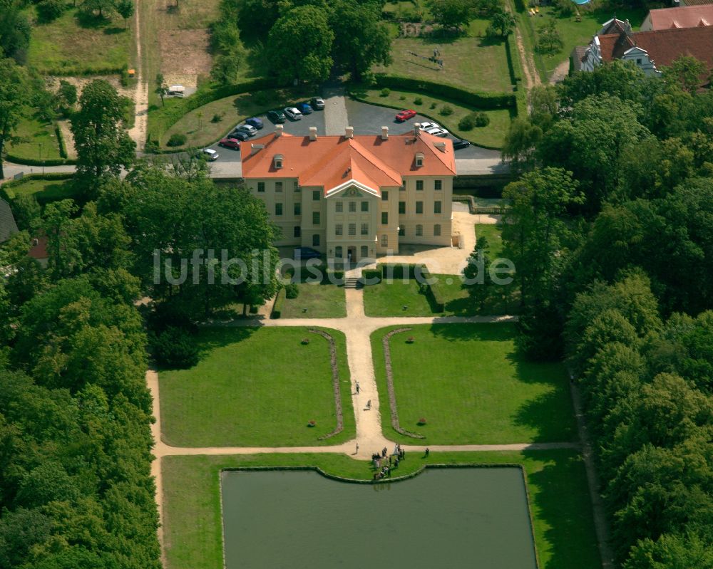 Luftaufnahme Zabeltitz - Schloß - Barockschloss in Zabeltitz im Bundesland Sachsen, Deutschland