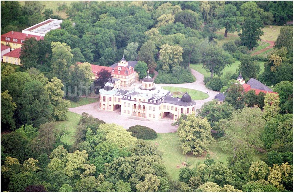 Luftaufnahme Weimar - Schloss Belvedere