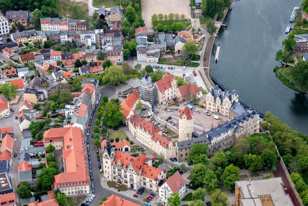 Luftaufnahme Bernburg (Saale) - Schloss Bernburg in Bernburg (Saale) im Bundesland Sachsen-Anhalt