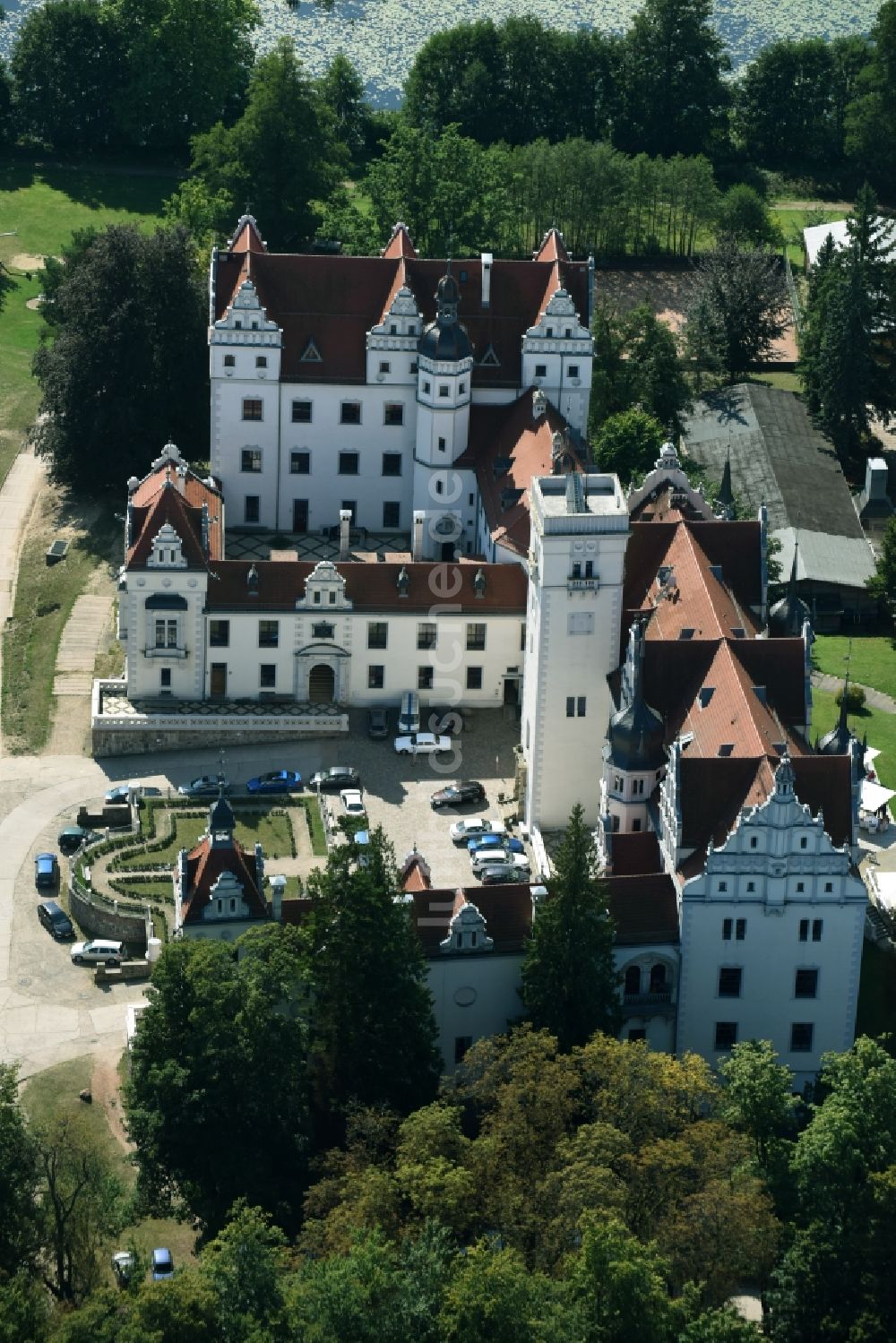 Luftbild Boitzenburger Land - Schloss Boitzenburg Templiner Straße in Boitzenburger Land im Bundesland Brandenburg