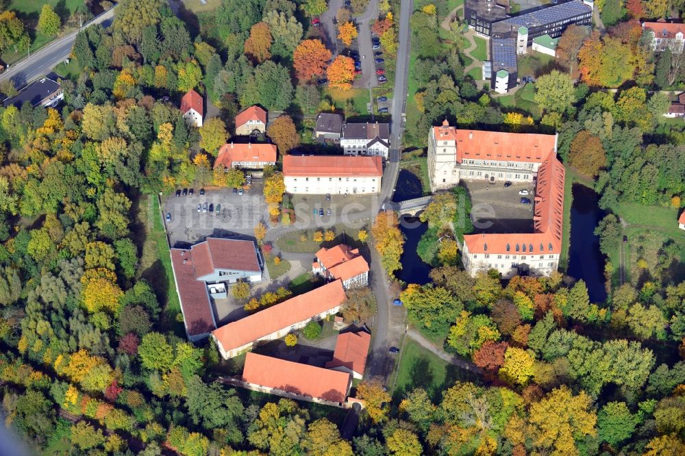 Lemgo von oben - Schloss Brake in Lemgo im Bundesland Nordrhein-Westfalen
