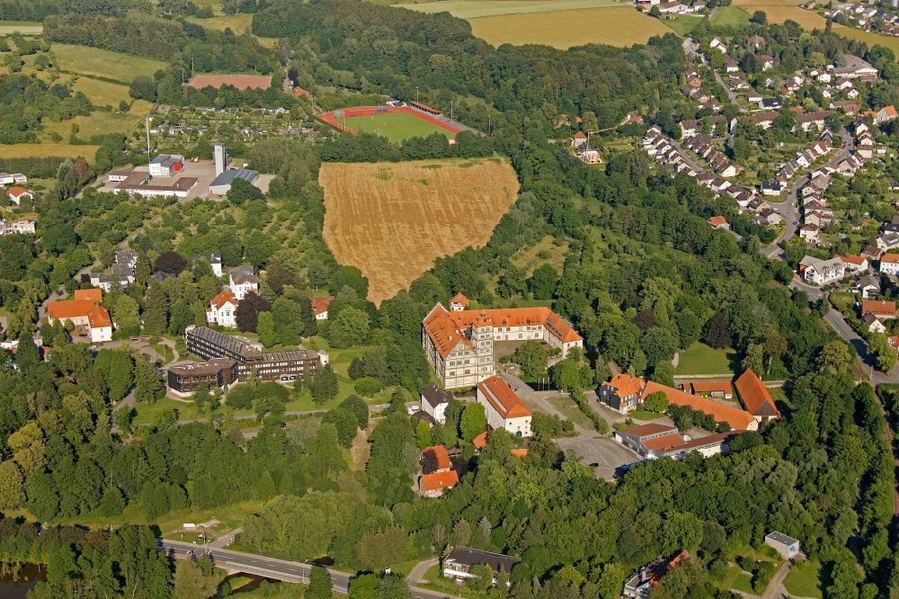 Luftaufnahme Lemgo - Schloss Brake in Lemgo im Bundesland Nordrhein-Westfalen