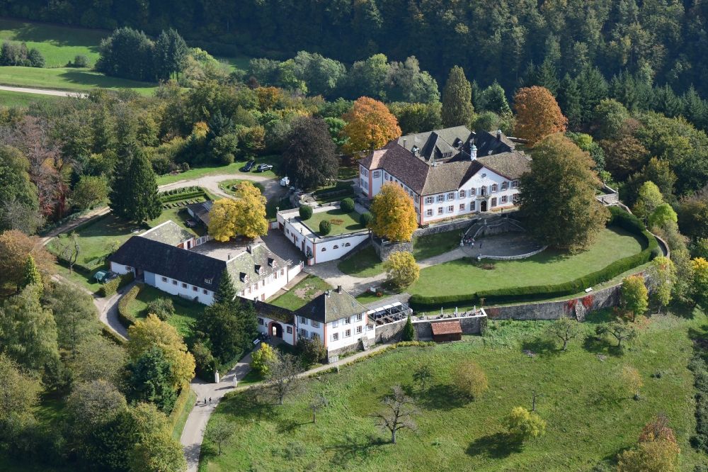 Luftbild Kandern - Schloss Bürgeln im Südschwarzwald in Schliengen bei Kandern im Bundesland Baden-Württemberg, Deutschland