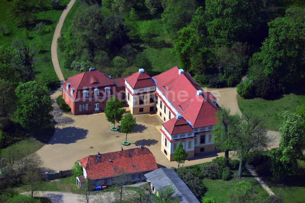 Luftaufnahme Schwielowsee-Caputh - Schloss Caputh in Schwielowsee im Bundesland Brandenburg