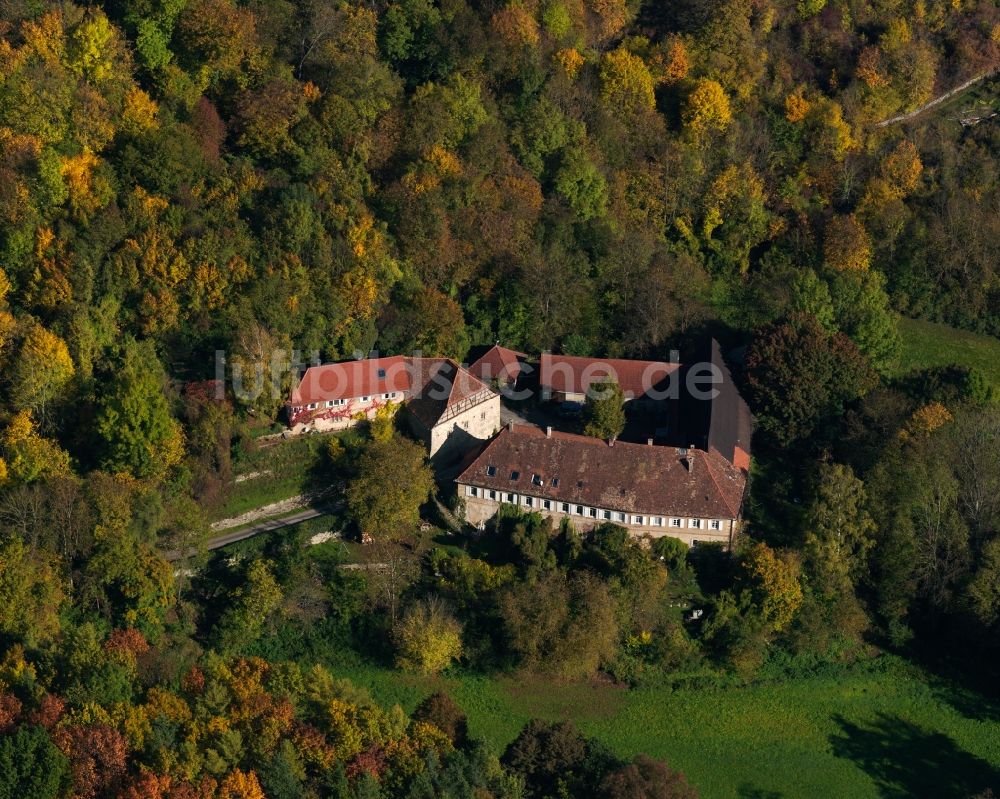 Luftbild Möckmühl - Schloss Domeneck im Ortsteil Züttlingen in Möckmühl im Bundesland Baden-Württemberg