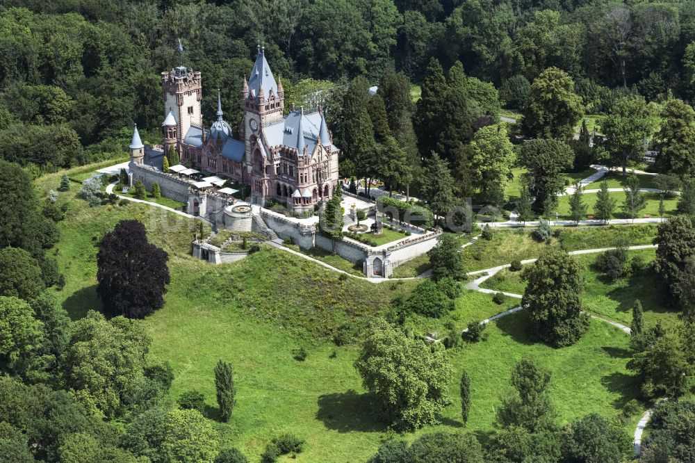 Luftaufnahme Königswinter - Schloss Drachenburg in Königswinter im Bundesland Nordrhein-Westfalen