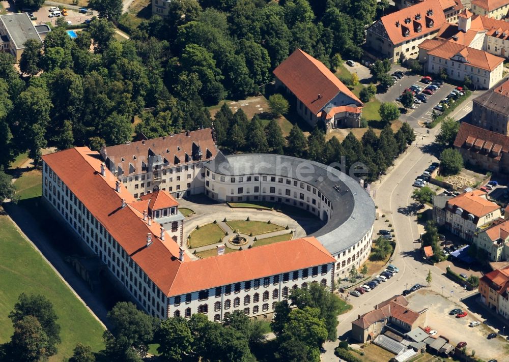 Luftbild Meiningen - Schloss Elisabethenburg in Meiningen im Bundesland Thüringen