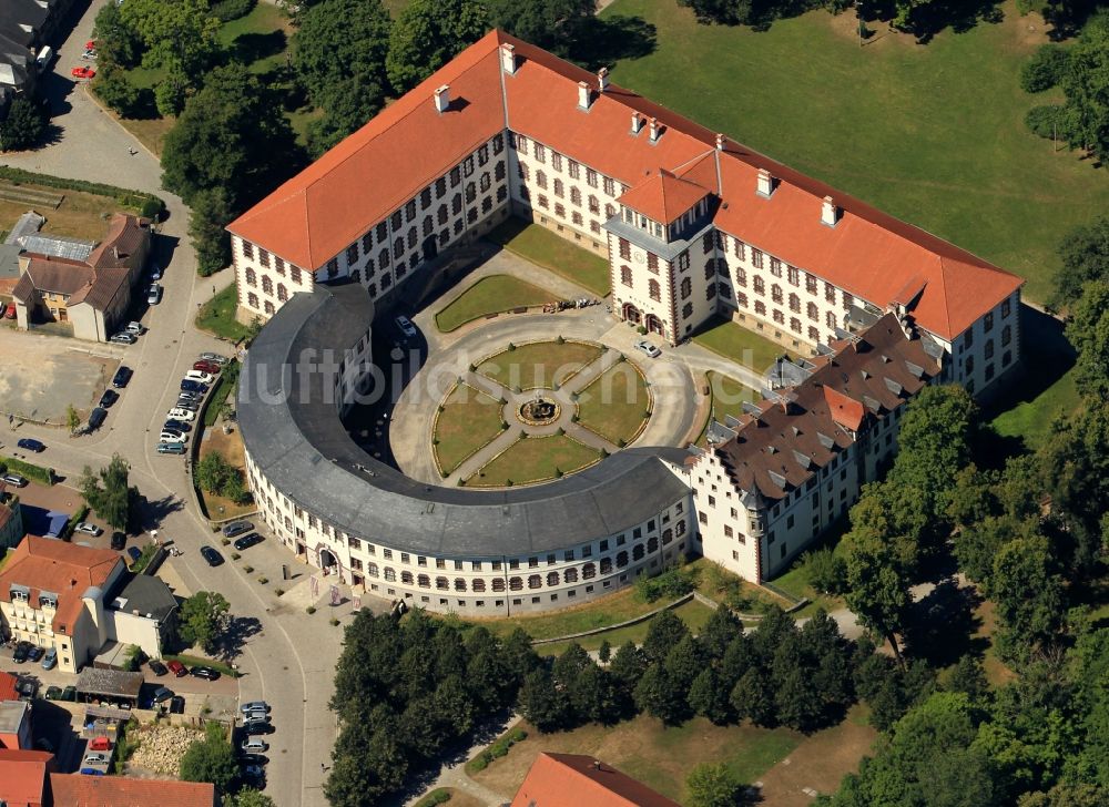 Luftaufnahme Meiningen - Schloss Elisabethenburg in Meiningen im Bundesland Thüringen
