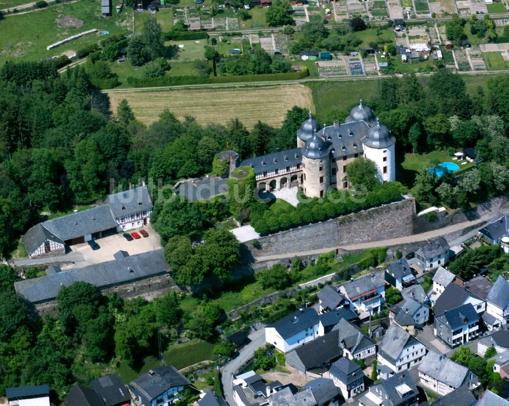 Luftaufnahme Gemünden - Schloß Gemünden in Gemünden im Bundesland Rheinland-Pfalz, Deutschland