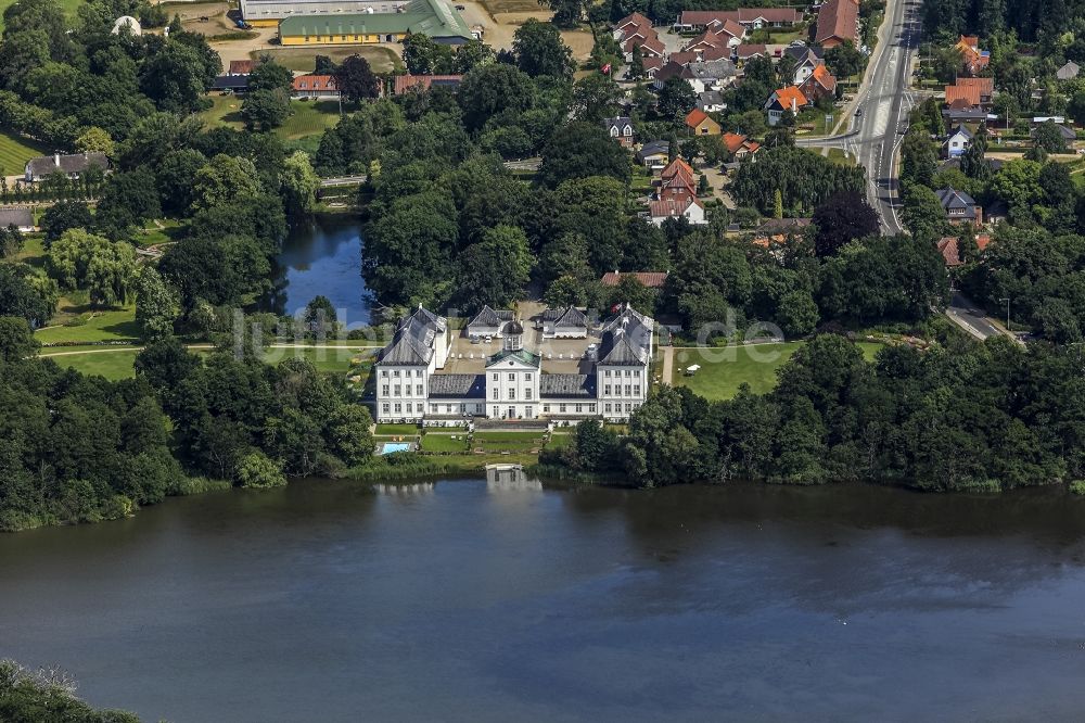 Gråsten von oben - Schloss Graasten in Dänemark